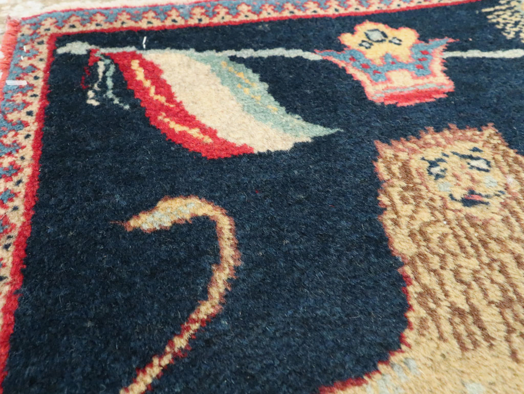 Antique Persian Souf Tabriz Pictorial Rug (Pair: 2 of 2), No.17942 - Gsblank