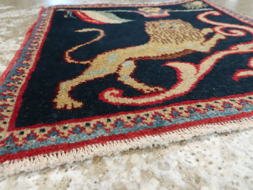 Antique Persian Souf Tabriz Pictorial Rug (Pair: 2 of 2), No.17942 - Gsblank