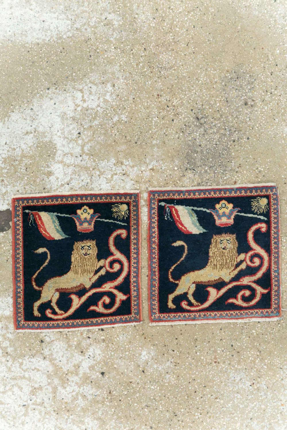 Antique Persian Souf Tabriz Pictorial Rug (Pair: 2 of 2), No.17942 - Gsblank