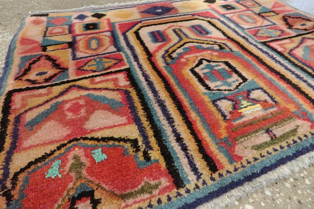 Vintage Persian Tabriz Rug, No.17954 - Gsblank