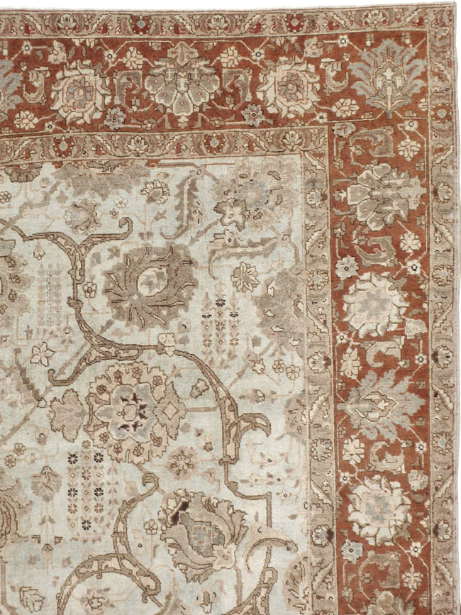 Antique Persian Tabriz Carpet, No.17986 - Gsblank