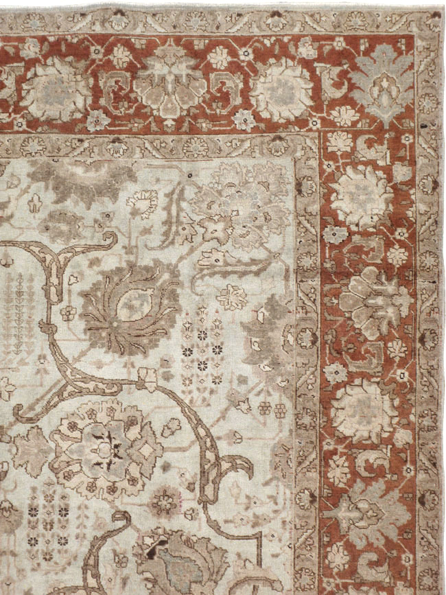 Antique Persian Tabriz Carpet, No.17986 - Gsblank