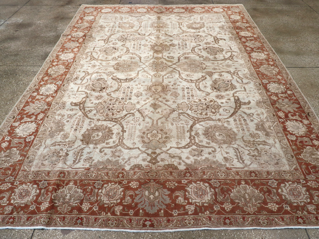 Antique Persian Tabriz Carpet, No.17986 - Gsblank