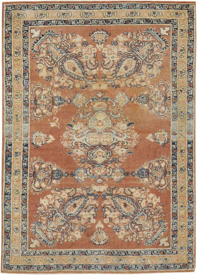 Antique Persian Tabriz Hagi Jalili Rug, No.17995 - Gsblank