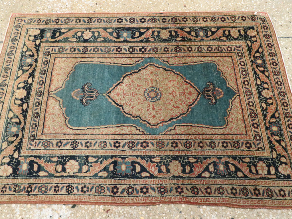 Antique Persian Tabriz Hagi Jalili Rug, No.18019 - Gsblank