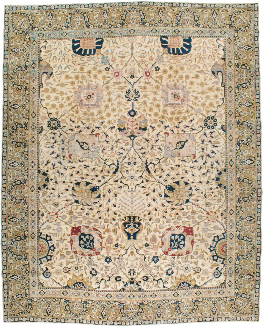 Antique Persian Tabriz Carpet, No.18022 - Gsblank