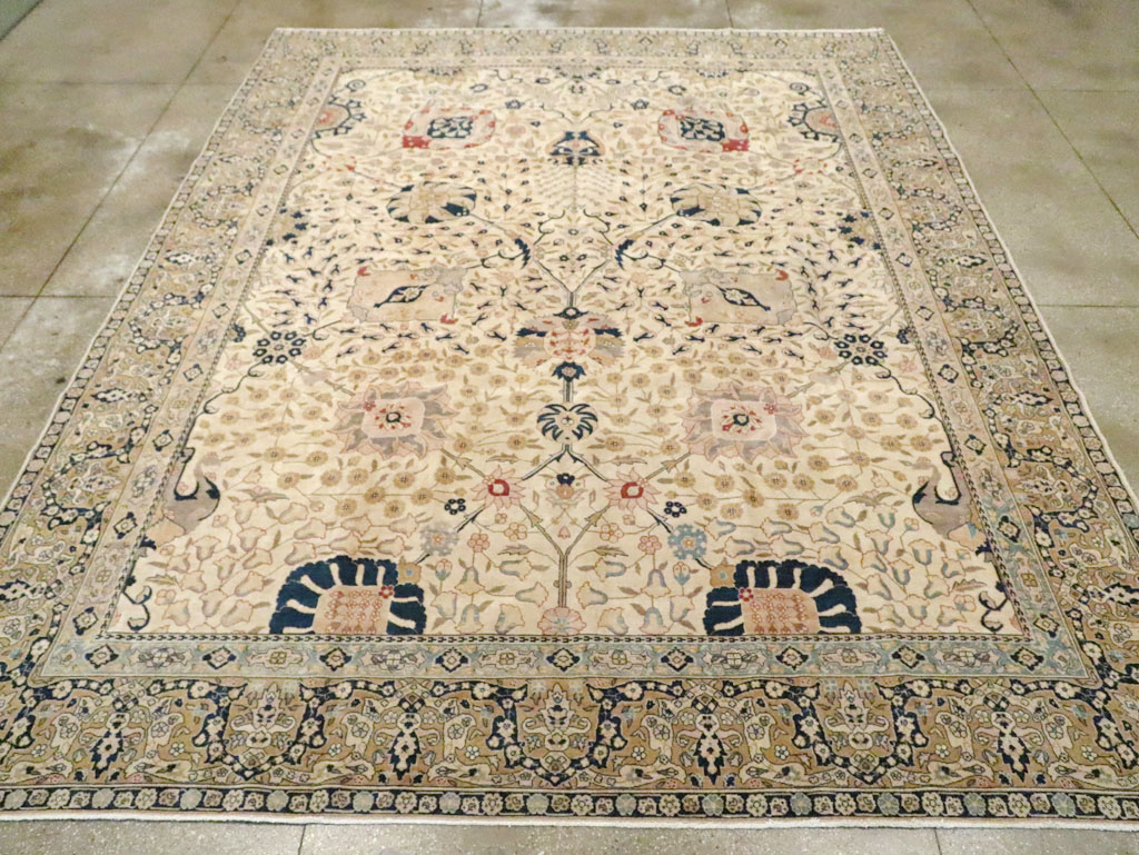 Antique Persian Tabriz Carpet, No.18022 - Gsblank