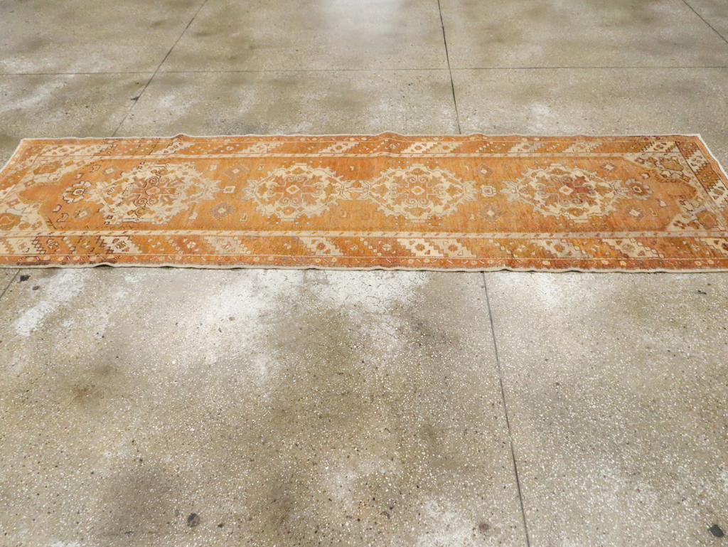 Antique Turkish Oushak Runner, No.18037 - Gsblank