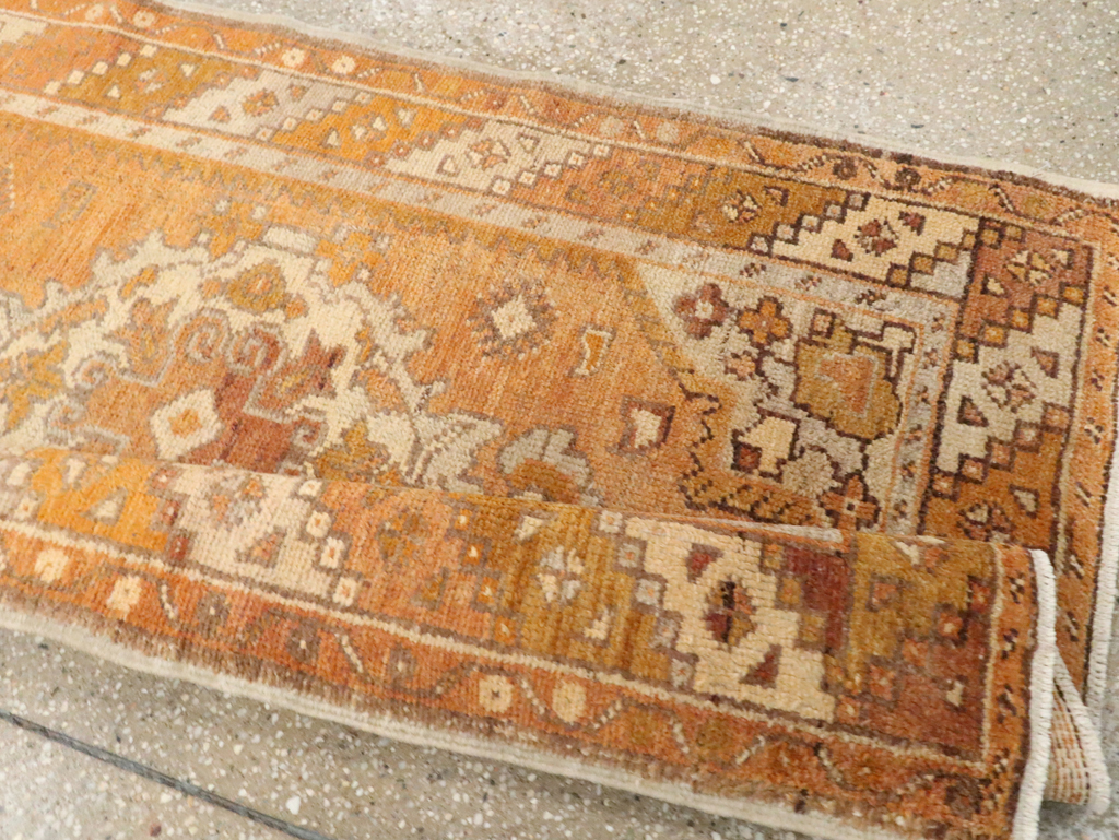 Antique Turkish Oushak Runner, No.18037 - Gsblank