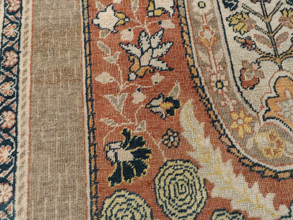 Antique Persian Tabriz Hagi Jalili Rug, No.18060 - Gsblank