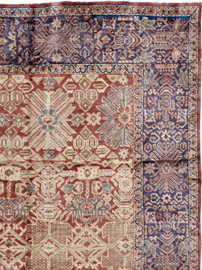 Antique Persian Mahal Carpet, No.18090 - Gsblank