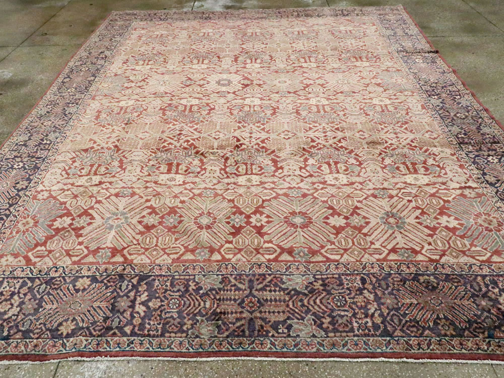 Antique Persian Mahal Carpet, No.18090 - Gsblank