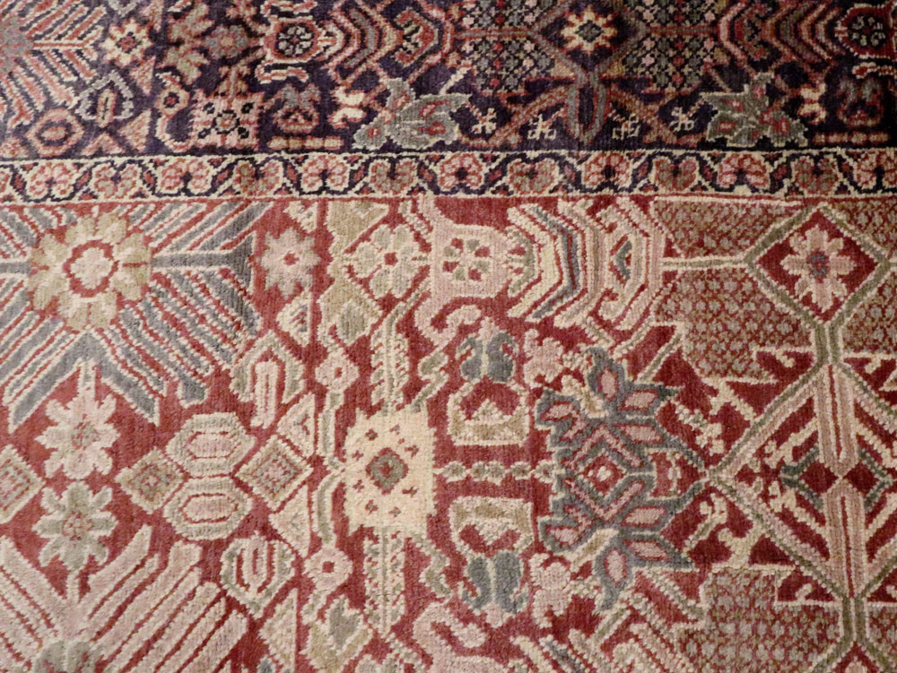Antique Persian Mahal Carpet, No.18090 - Gsblank