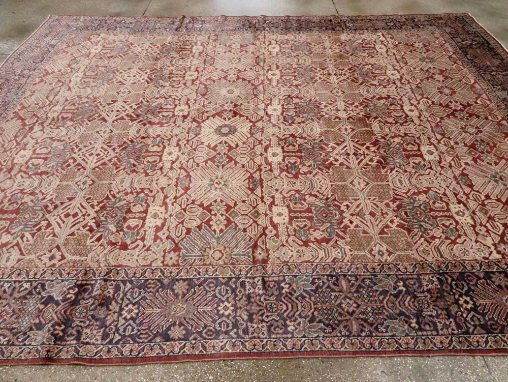 Antique Persian Mahal Carpet, No.18090 - Gsblank