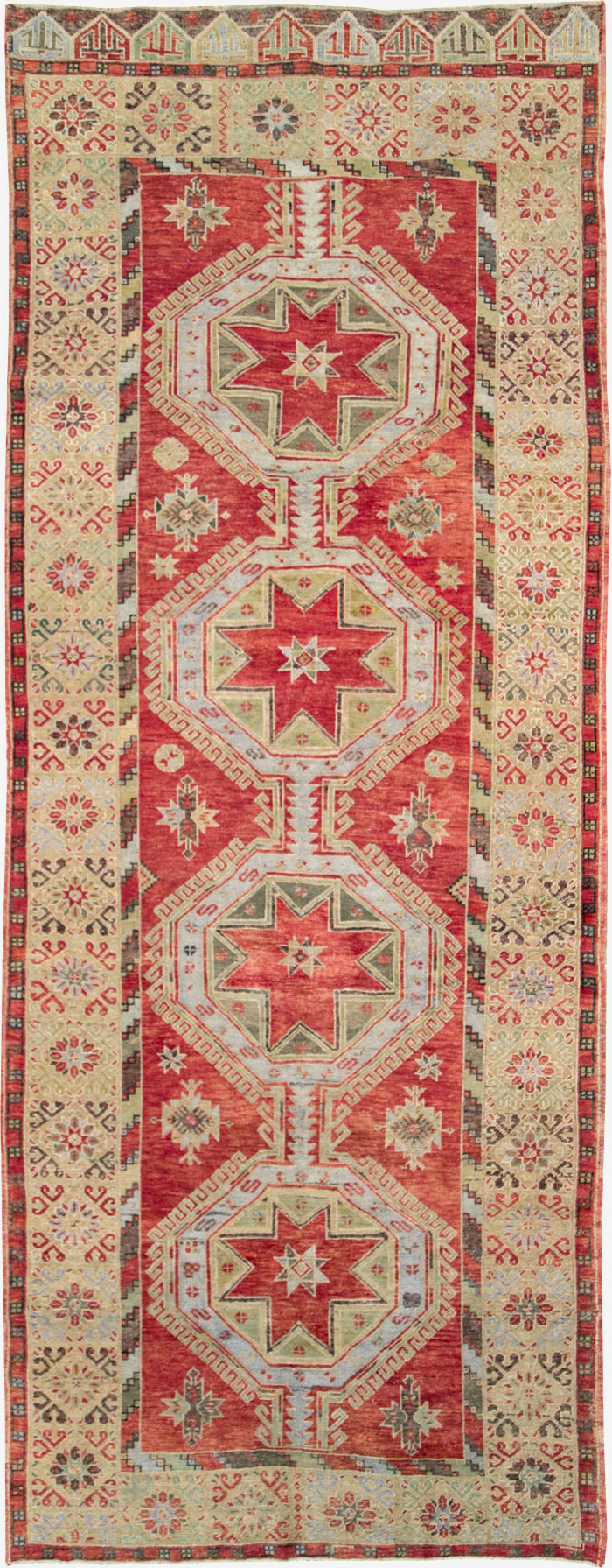 Vintage Turkish Oushak Rug, No.18121 - Gsblank