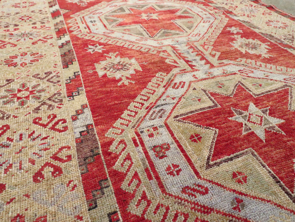 Vintage Turkish Oushak Rug, No.18121 - Gsblank