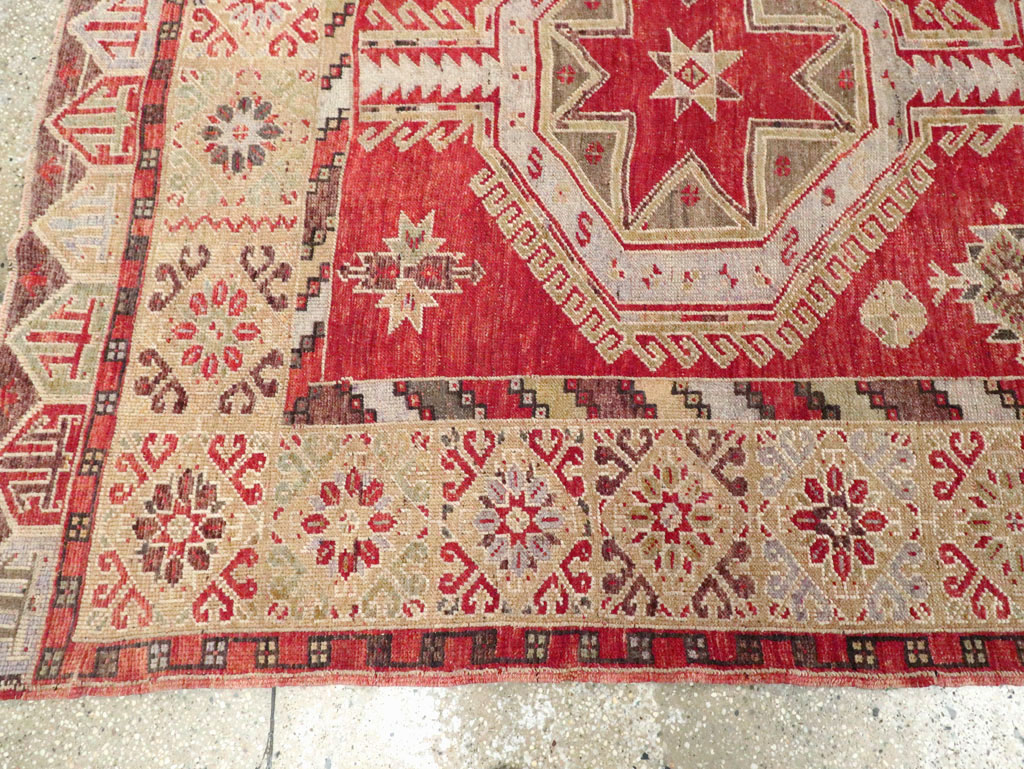 Vintage Turkish Oushak Rug, No.18121 - Gsblank