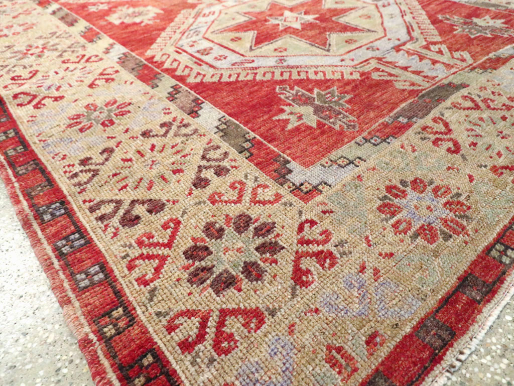 Vintage Turkish Oushak Rug, No.18121 - Gsblank
