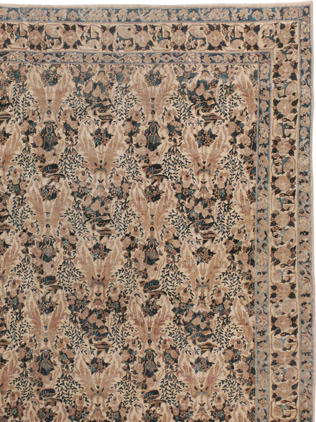 Antique Persian Lavar Kerman Carpet, No.18137 - Gsblank