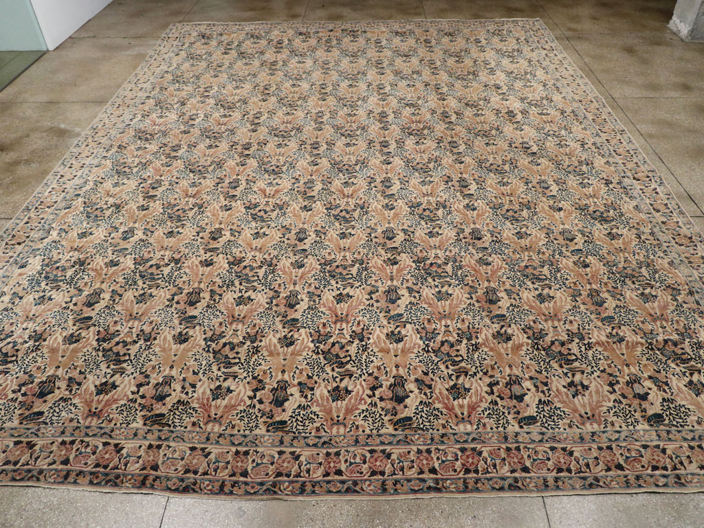 Antique Persian Lavar Kerman Carpet, No.18137 - Gsblank