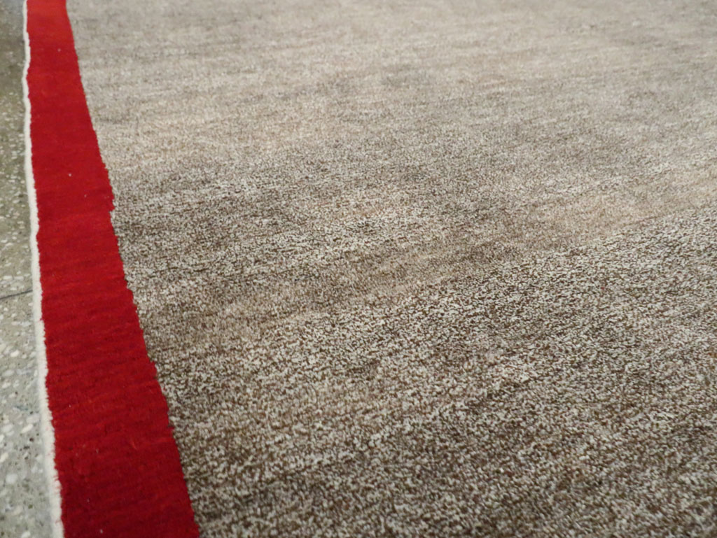 Art Deco Inspired Vintage Persian Mashad Room Size Carpet, No.18142 - Gsblank