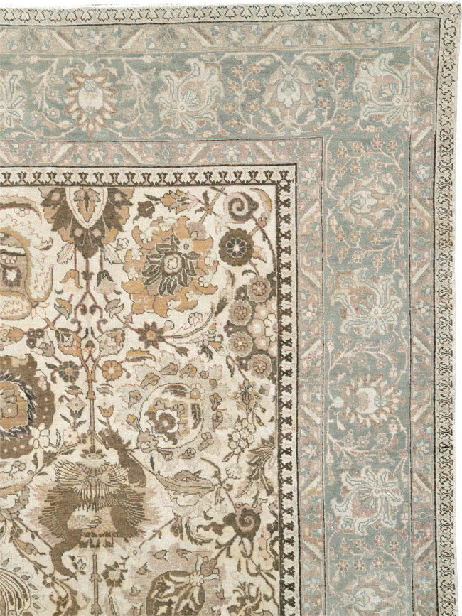 Vintage Persian Tabriz Carpet, No.18159 - Gsblank