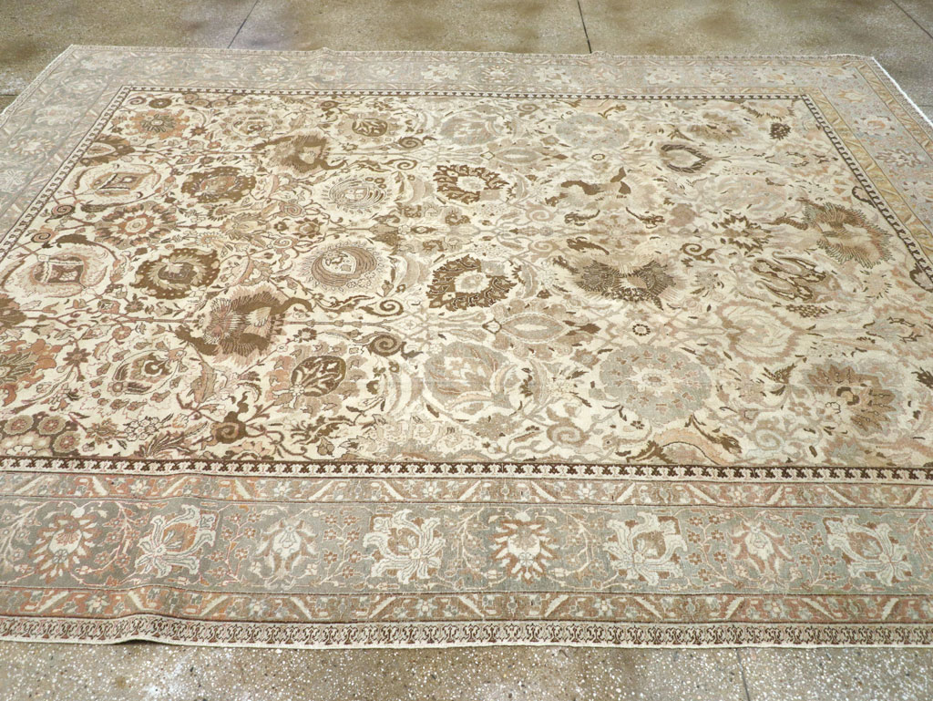 Vintage Persian Tabriz Carpet, No.18159 - Gsblank