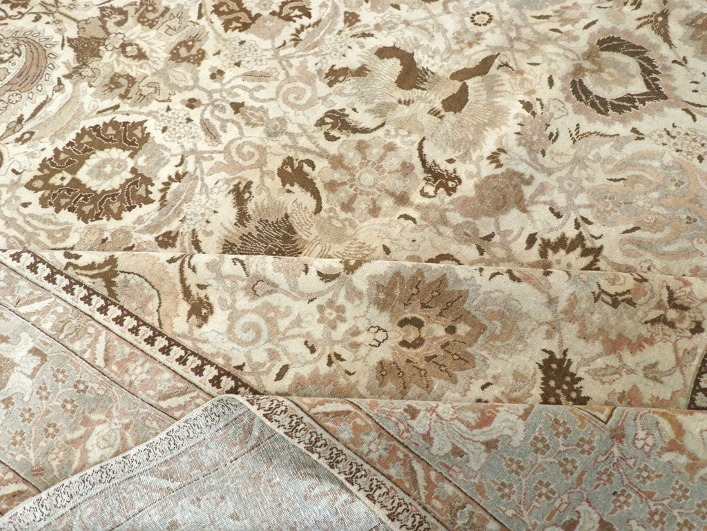Vintage Persian Tabriz Carpet, No.18159 - Gsblank