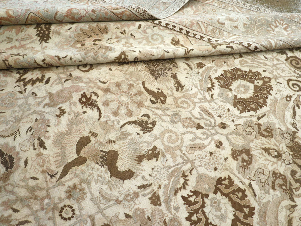 Vintage Persian Tabriz Carpet, No.18159 - Gsblank