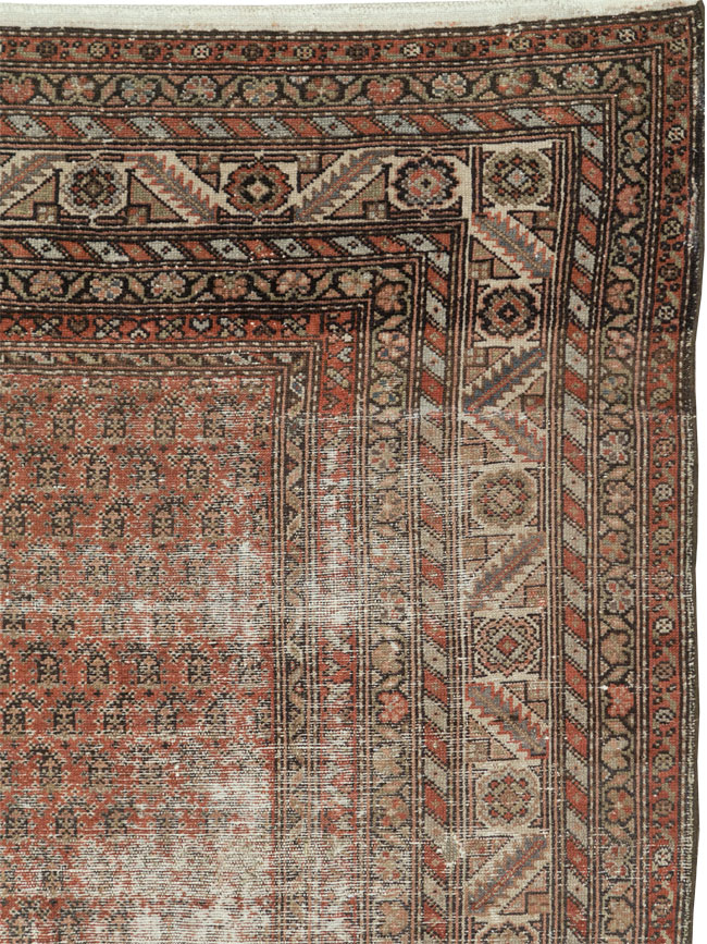 Antique Persian Malayer Distressed Carpet, No.18163 - Gsblank