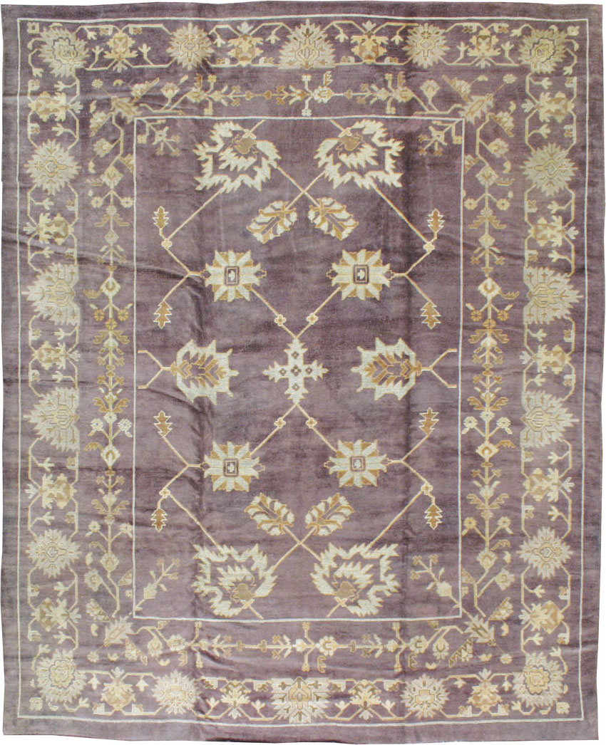 Vintage Turkish Oushak Carpet, No.18165 - Gsblank