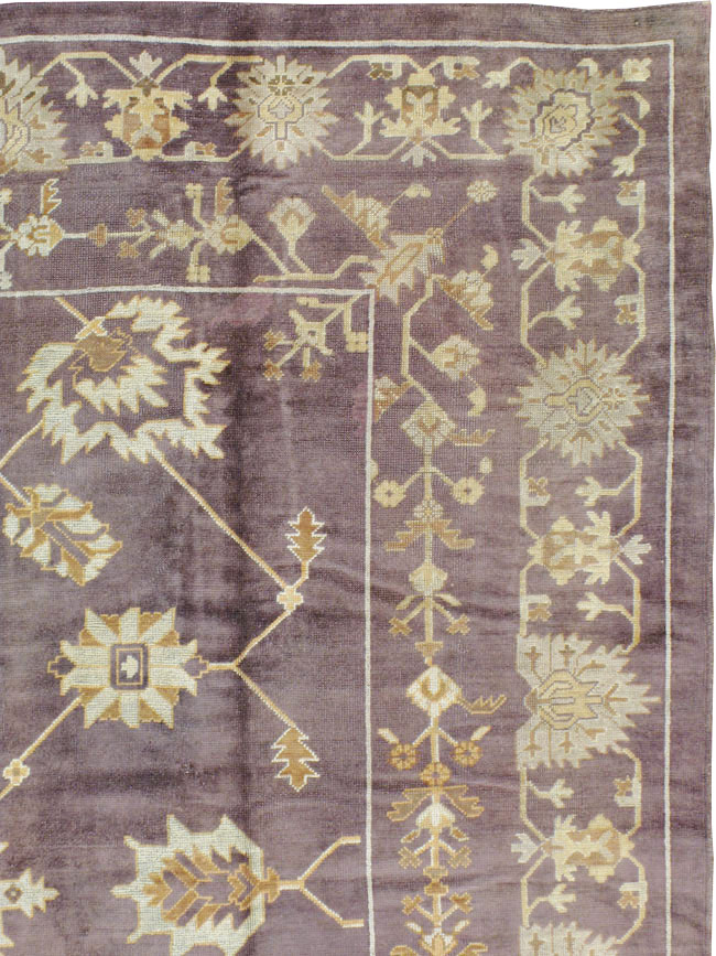 Vintage Turkish Oushak Carpet, No.18165 - Gsblank