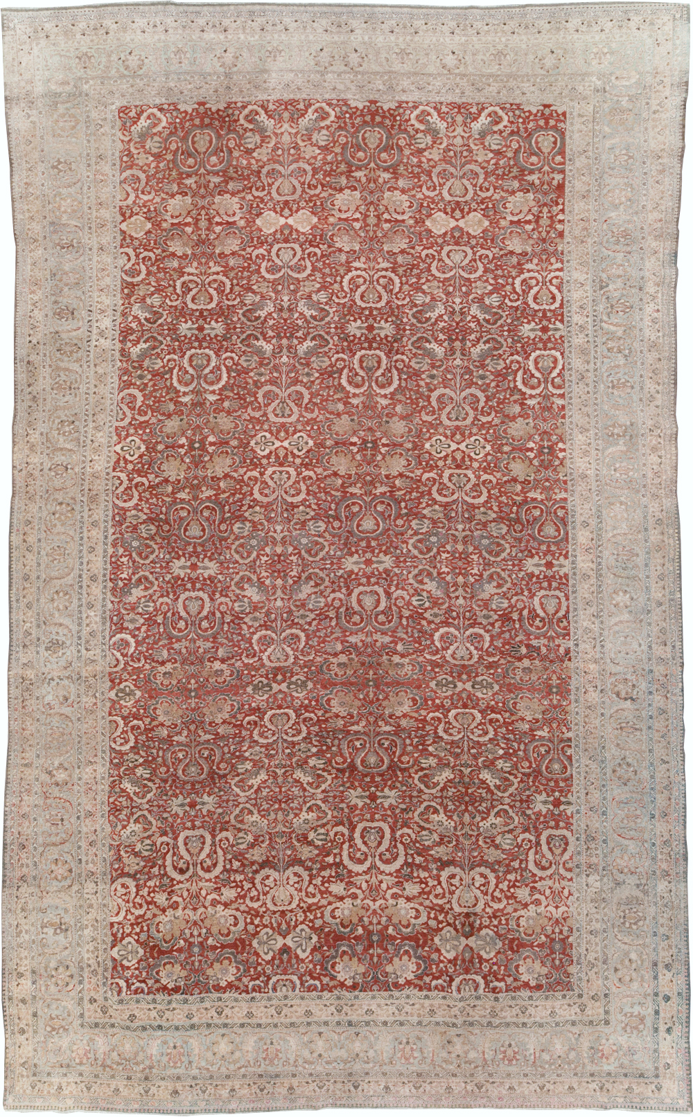 Antique Persian Tabriz Rug, No.18167 - Gsblank