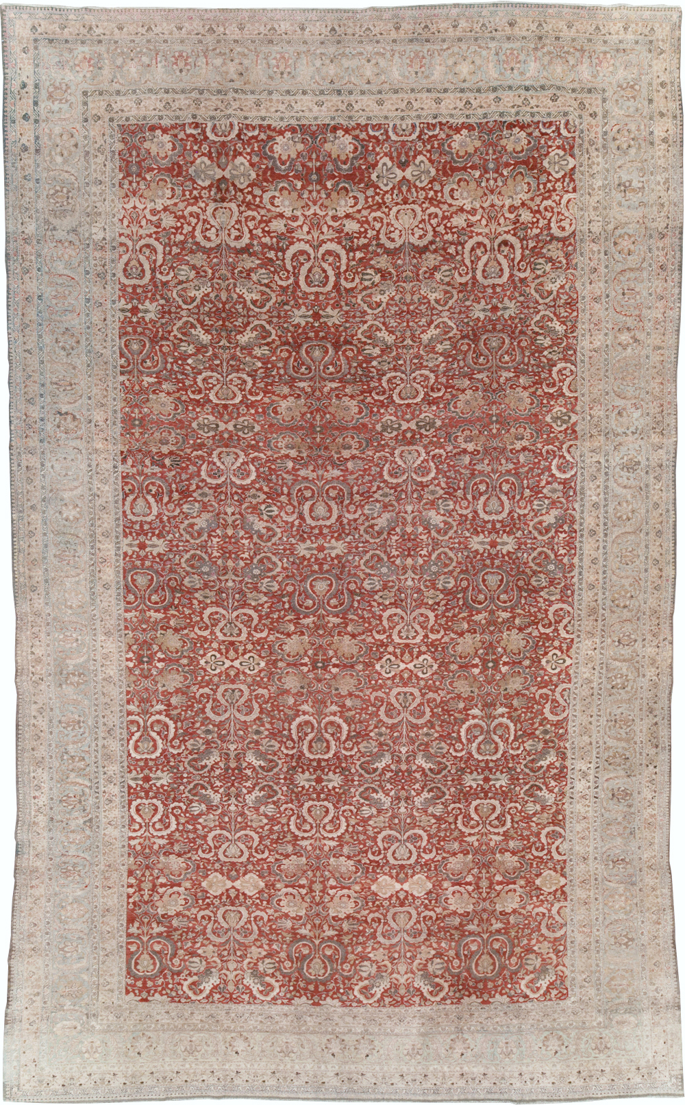 Antique Persian Tabriz Rug, No.18167 - Gsblank