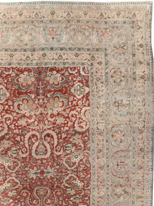 Antique Persian Tabriz Rug, No.18167 - Gsblank