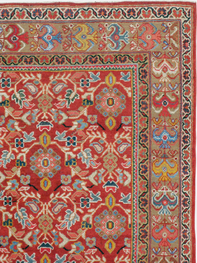 Vintage Persian Mahal Accent Carpet, No.18178 - Gsblank