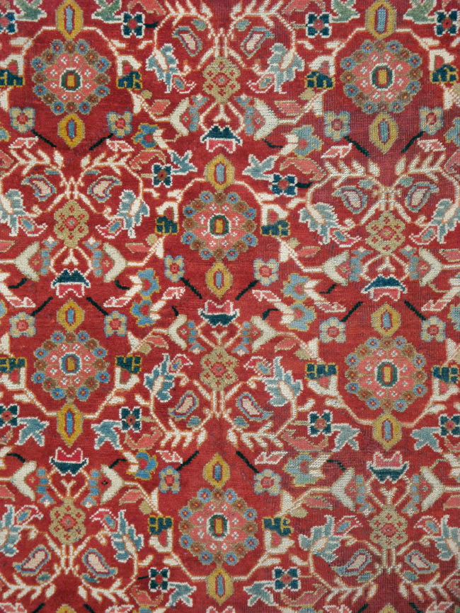 Vintage Persian Mahal Accent Carpet, No.18178 - Gsblank