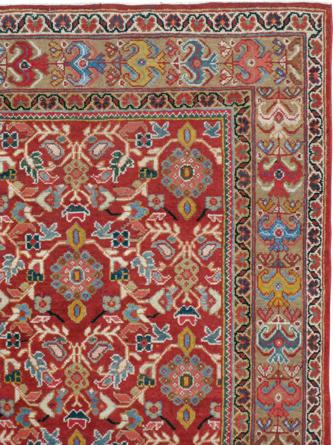Vintage Persian Mahal Accent Carpet, No.18178 - Gsblank