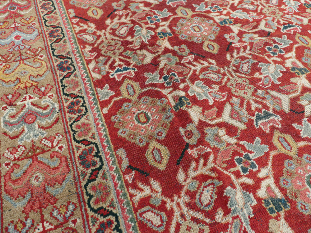 Vintage Persian Mahal Accent Carpet, No.18178 - Gsblank