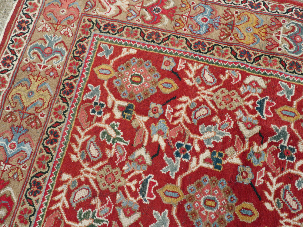 Vintage Persian Mahal Accent Carpet, No.18178 - Gsblank