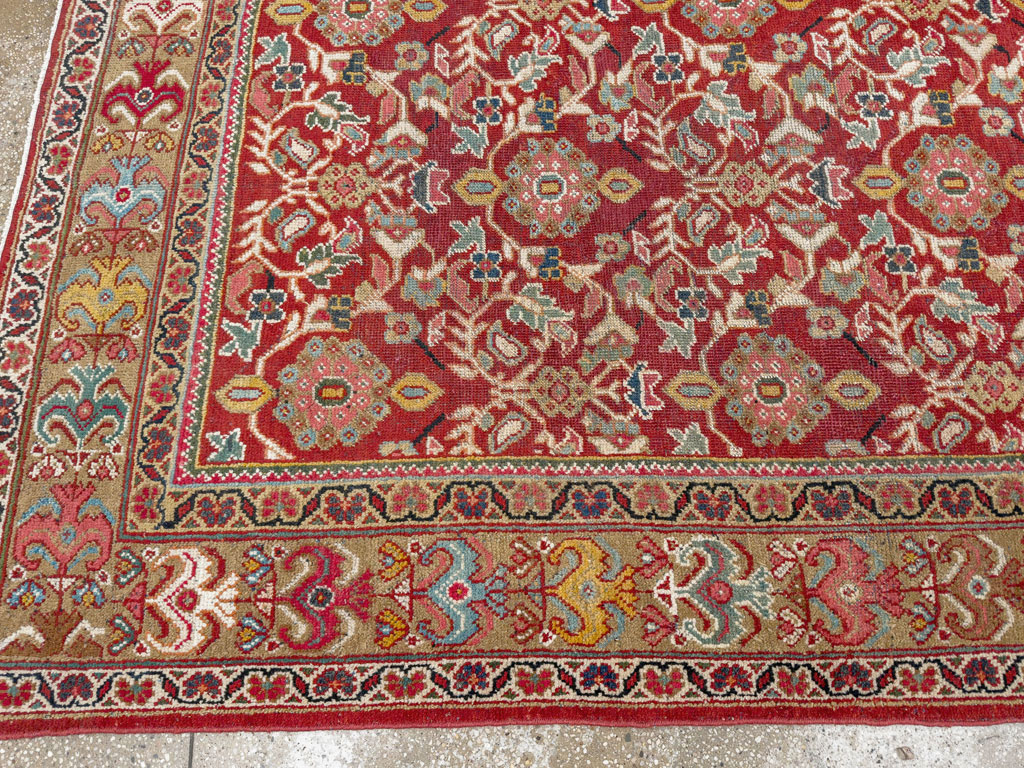 Vintage Persian Mahal Accent Carpet, No.18178 - Gsblank