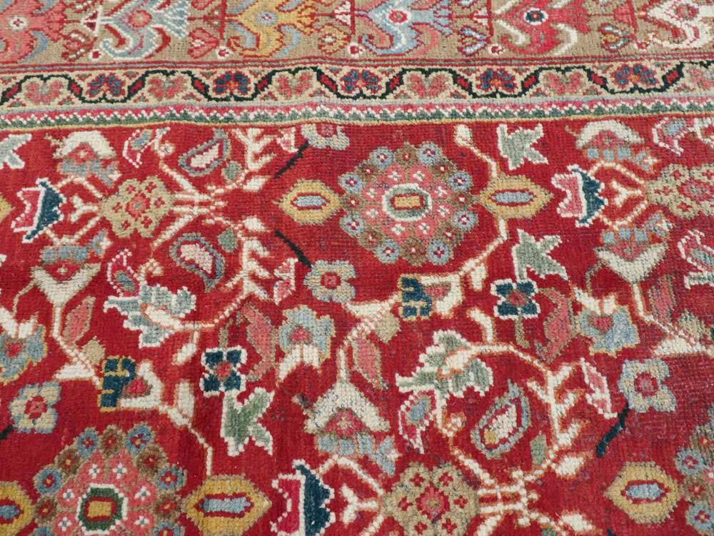 Vintage Persian Mahal Accent Carpet, No.18178 - Gsblank