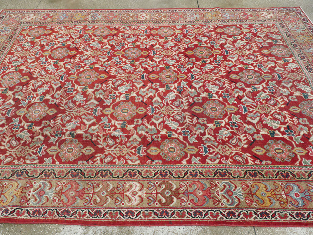 Vintage Persian Mahal Accent Carpet, No.18178 - Gsblank