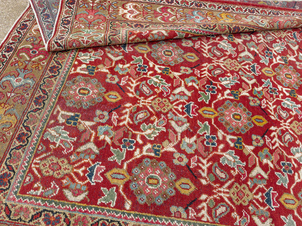 Vintage Persian Mahal Accent Carpet, No.18178 - Gsblank