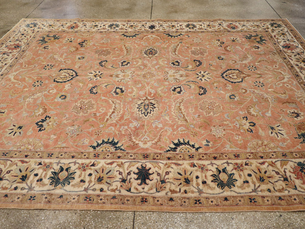 Vintage Persian Tabriz Small Room Size Carpet, No.18184 - Gsblank