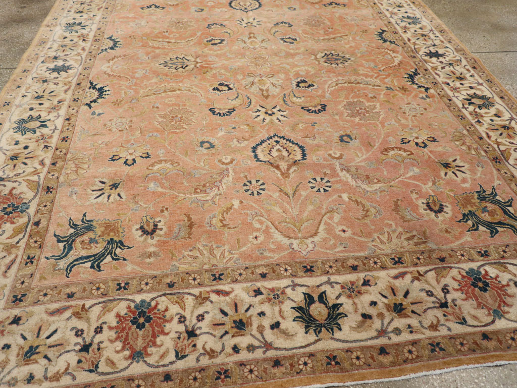 Vintage Persian Tabriz Small Room Size Carpet, No.18184 - Gsblank