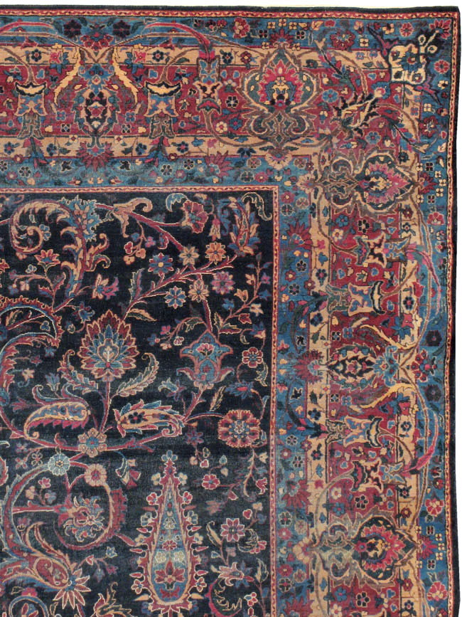 Antique Persian Lavar Kerman Carpet, No.18202 - Gsblank