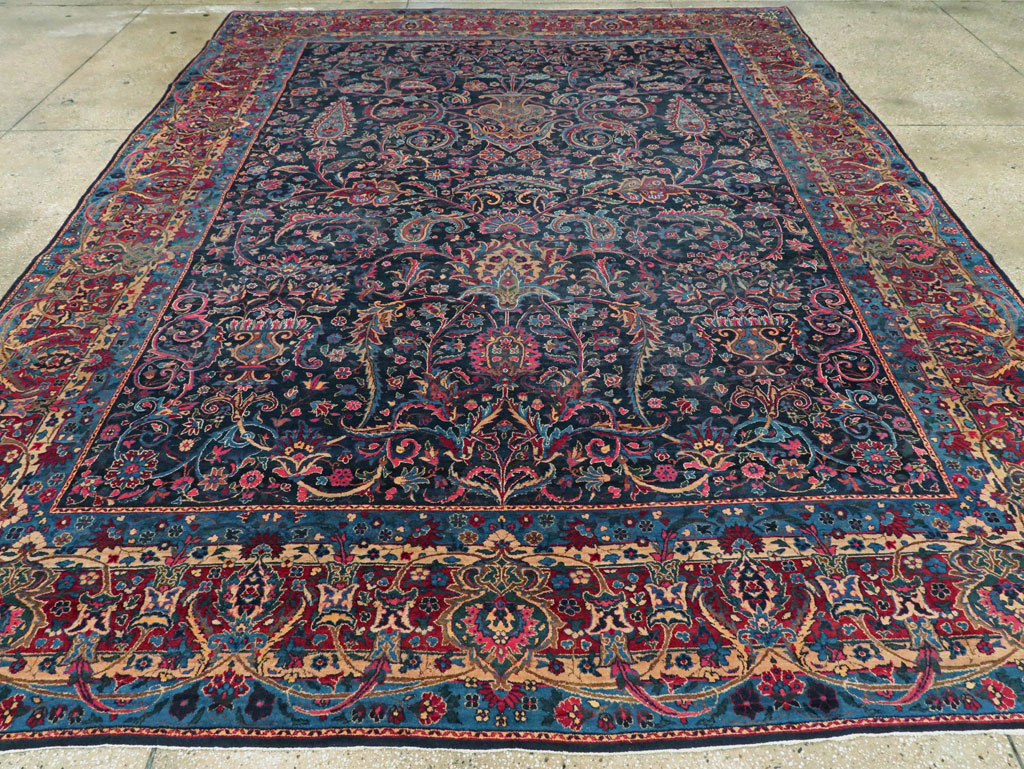 Antique Persian Lavar Kerman Carpet, No.18202 - Gsblank