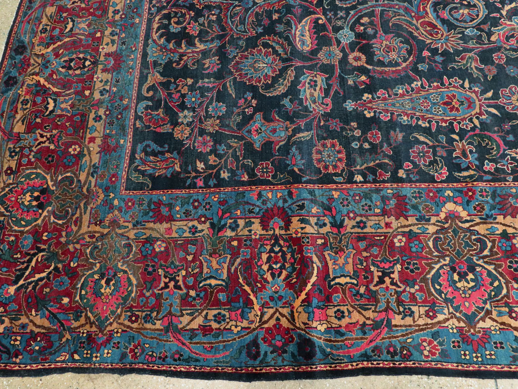 Antique Persian Lavar Kerman Carpet, No.18202 - Gsblank