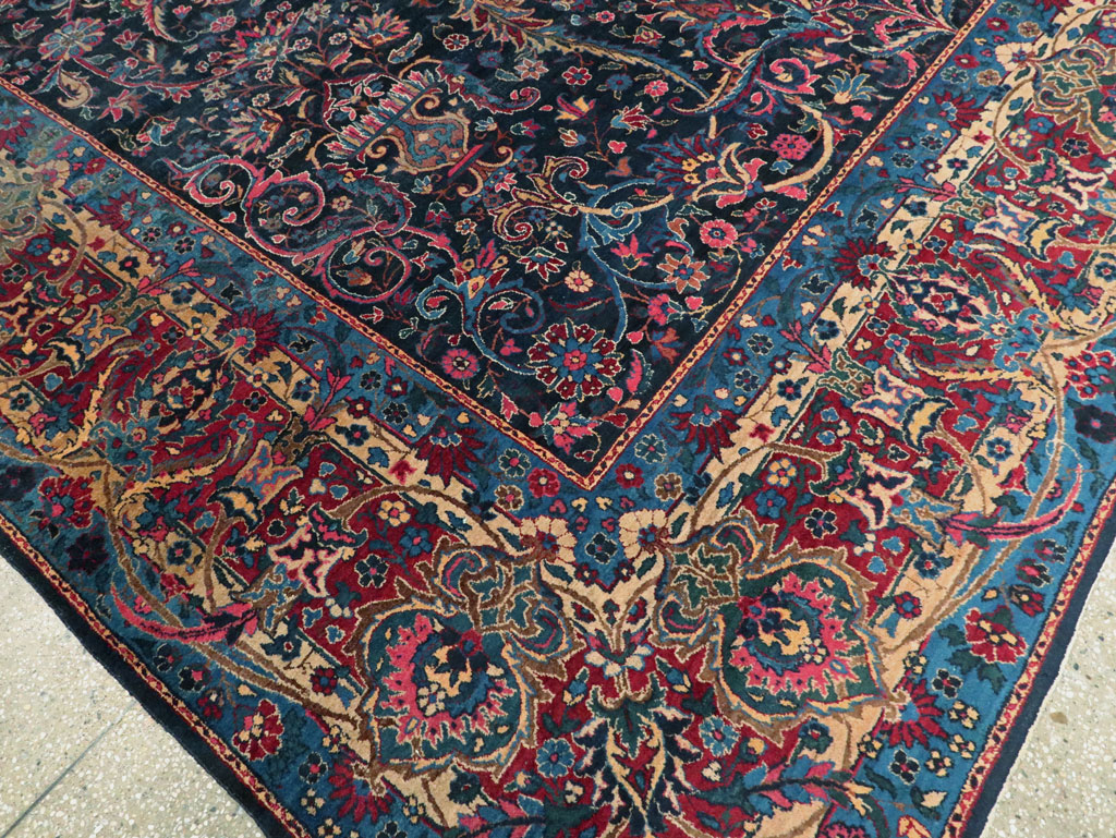 Antique Persian Lavar Kerman Carpet, No.18202 - Gsblank